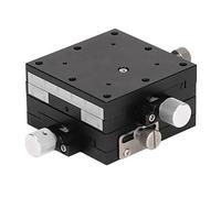 Manual Linear Stage | High Accuracy X Y Axes Displacement Platform | Aluminum Alloy Sliding Table for Optical Instruments/Lab Testing | ±9mm Travel, 0.5mm per Rotation