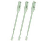 Manual Nose Hair Trimmer, Double-Headed 360° Rotating Tool, 3 pièces Stainless Steel Clippers Set for Women, Men, Personal Care, Travel, Daily Hygiene Use, 9,2 x 1 x 0,2 cm Yellow Green Dark Green