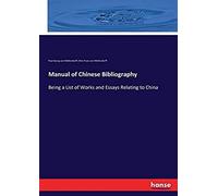 Manual Of Chinese Bibliography