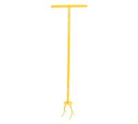 Manual Rotate Tiller, Iron Garden Claw Cultivator, Handle Hand Tiller for Soil Aeration, Water Absorption and Planting Holes, Lightweight and Portable Gardening Tool