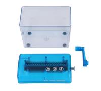 Manual Shredder Strip Cut Shredding Machine Desktop A6 Paper Cutting Tool for Office School Home Use Blue