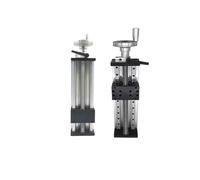 Manual Sliding Table 40KG Load Linear Rail Stage Module Single or Double Rail Ballscrew for Metalworking(M-DXG6042,300mm Stroke)
