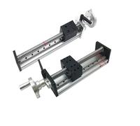 Manual Sliding Table Linear Actuator SFU1605 Ballscrew100-300mm Stroke Linear Rail With Handwheel For CNC 3D Printer 60KG Load(300mm Stroke,M-DXG6042)