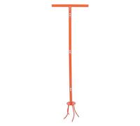 Manual Twist Tiller, Stainless Steel Garden Claw Cultivator, Effortless Hand Soil Tiller with Ergonomic Handle for Flower Bed Vegetable Field Compost Mixing, Includes 3 Interchange