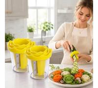 Manual Vegetable Spiralizer and Curler for Rose Flower Carving，2PCS B