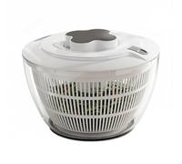 Manual Wash Bowl, Salad Fruit Dryer System, Portable Strainer Cleaning Basket Container, Lettuce Berry Tomato Rinse Tool, Kitchen Camping Travel Produce Prep Organizer Set 9.45x6.3 Inches