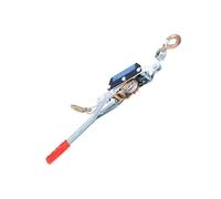 Manual Winch | Manual Cord Stretcher, Ratchet Fence Puller | Manuals Wire Rope Tensioner with Double Hook, Steel Construction, Forged Hook Prevents Loosening, Ideal for Fencing, Towing, Lifting