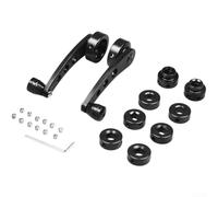 Manual Window Crank Handle 2-Pack Aluminum Alloy(Black)