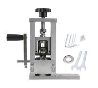 Manual Wire Stripper Machine | Hand Crank & Drill Powered Wire Peeler | Aluminum Frame for 1-25mm Wires/Hard & Soft Cover Wires | Steel Cutter, 4 Screws & 6 Wrenches Included
