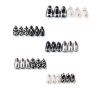 Manucure à pression à application rapide avec forme d ' amande et couverture multi-tailles, ensemble de faux conseils pour la préparation de fêtes, les looks de concert et la manucure à la maison Dark
