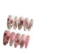 Manucure améliorant le tempérament, manucure portant un personnalisé fait à la main portant un produit fini faux ongles explosions de gypse rétro Joker détachable.(L)