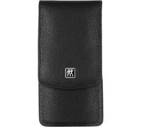 Manucure Kit (3 Pièces,Set De Pédicure Pour Le Soin Des Ongles Et Des Cuticules,Cuir,Avec Ciseaux À Ongles),Acier Inoxydable Poli,Noir