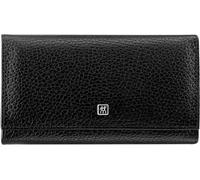 Manucure Kit (7 Pièces,Set De Pédicure,Set De Trousse De Voyage,Soin Des Ongles,Cuir Véritable),Acier Inoxydable Poli,Noir