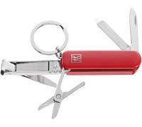 Manucure Pédicure Multi-Tool (Porte-Clés Avec Ciseaux À Ongles, Coupe-Ongles Et Lime À Ongles), Rouge, 60 Mm