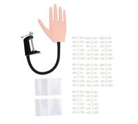 Manucure Practice Hand Model Nail Mannequin Hand avec doigts amovibles main de formation artificielle avec support pour les nail art débutants techniciens professionnels