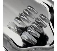 Manucure qui améliore le tempérament, sensation de métal rétro changeant progressivement le ciel, autocollant de faux ongles de manucure à porter à la main.(M)