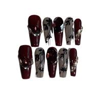 Manucure qui rehausse le tempérament, la couleur cerise est blanche en automne et en hiver. Porter des feuilles d’ongles à la main est une explosion de rêve.(S)