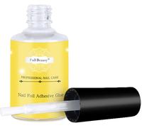 Manucure Semi Permanent Accessoire Nail Art Foil Glue Gel For Foil Stickers Starry Sky Nail Art Glue For Foil Sticker Nail Transfer Tips Décorations Adhésif Blanc 15ml (Yellow, One Size)
