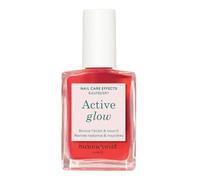 Manucurist Active Glow Raspberry Vernis à Ongles Soin Nourrisant | Vernis à Ongles Bio-Sourcé Amande Douce et Framboise Nourrissant & Brillant Vernis Transparent Effet Gloss Rosé Vernis Rosé