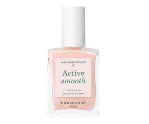 Manucurist Active Smooth 00 - Vernis à Ongles Soin Reparateur Lissant Bio-Sourcé Fini Voile Rosé - Vernis a Ongle Lisseur, Durcisseur Ongles, Vernis Nude - Soin Ongles Abimes - Fortifiant Ongles