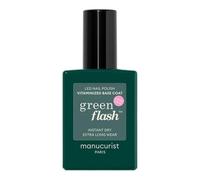 Manucurist Base Coat Vitaminée Green Flash™ - Base Coat Vernis Semi Permanent - Gel Ongle - Tenue Jusqu'à 12 Jours -12-Free - 84% d'Ingrédients Bio-Sourcés - Fabriquée en France - Flacon 15 ml