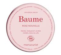 Manucurist Baume Rose - Soin Multi-Usage Idéal pour Voyage - Baume à Lèvres, Mains Ongles - Huile Coco, Huile Rose - Baume Magique - 100% d'origine naturelle - Cadeau Femme Original Utile