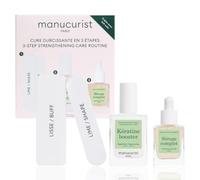 Manucurist Cure Durcissante Ongles Mous - Vernis Durcisseur Ongle Kératine | Kit soin intensif 2 semaines avec Kératine Booster et Sérum Complet pour renforcer les ongles mous, cassants ou dédoublés.