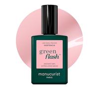 Manucurist Green Flash LED Hortencia - Gel Ongle Rose Pâle - Vegan, 9-Free, Vernis UV Semi Permanent - Gel Polish Vernis Semi Permanent Rose - Made in France - 15 ml