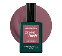 Manucurist Green Flash Vernis Semi Permanent Taupe Rose Mountbatten | Vernis Gel UV Semi Permanent Vernis à Ongles Retrait peel-off 84 % Biosourcé Vegan Fabriqué en France 15 ml