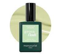 Manucurist Green Flash Vernis Semi Permanent Vert Pastel Pistachio | Vernis Gel UV Semi Permanent Vernis à Ongles Retrait peel-off 84 % Biosourcé Vegan Fabriqué en France 15 ml