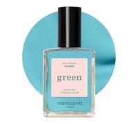 Manucurist Green Vernis à Ongles Bleu Turquoise Riviera - Classique - Effet Manucure professionnelle - Vernis Manucurist - Nail Polish Ongle - 15ml