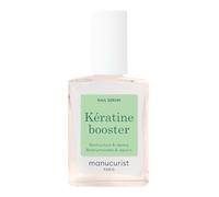 Manucurist Kératine Booster - Durcisseur Ongles - Réparation Ongles Fragilisés - Kératine végétale, AHAs, PHAs, MSM, Silicium et Vitamine B8-97,5% ingrédients d'origine naturelle