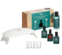 Manucurist - Kit Vernis Semi Permanent Green Flash™ Rouge Dark Pansy - Kit Ongle Gel UV Complet : Lampe LED - Gel Polish