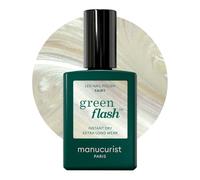 Manucurist Vernis Semi Permanent Blanc Nacré Green Flash Fairy - Vernis Gel Ongle UV Semi Permanent & LED - 12-Free, Bio Sourcé 84% - Manucure Professionnelle - 15 ml