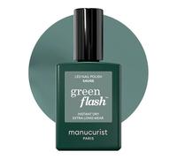 Manucurist Vernis Semi Permanent Gris Sauge Green Flash Sauge - Vernis Gel Ongle UV Semi Permanent & LED - 12-Free, Bio Sourcé (84%) - Manucure Professionnelle - 15 ml