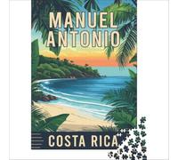 Manuel Antonio in Costa Rica Puzzles 1000 pièces | puzzle avec un design sous marin pour les amoureux de la mer une image calme à compléter à votre rythme à la maison38x26cm