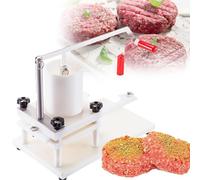 Manuel Commercial Patty Burger Maker Machine, Machine De Formage Hamburger, Grande trémie de 1,5 kg - Matériau PE Durable, pour Grandes Cuisines, Restaurants, Food Trucks