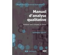 Manuel D'Analyse Qualitative - Analyser Sans Compter Ni Classer