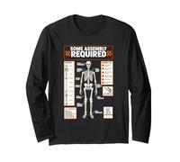 Manuel d'assemblage Amusant d'halloween Anatomie Biologie Graphique Manche Longue