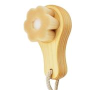 Manuel de Brosse Nettoyant Visage - Poignée en Bois Facial Scrubber De Prunier Forme | Poils Doux Visage Pores Lavage Brosse Maquillage Removal Tool