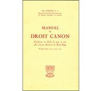 Manuel de droit canon Emile Jombart (Auteur)