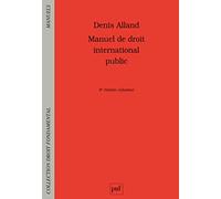 Manuel de droit international public