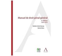 Manuel De Droit Pénal Général