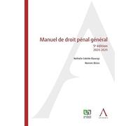 Manuel de droit pénal général