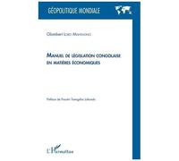 Manuel De Législation Congolaise En Matières Économiques