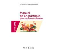 Manuel de linguistique pour les textes littéraires