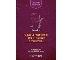 Manuel de paléographie latine et française du VIe au XVIIe siècle
