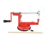 Manuel de pomme de terre en spirale Twister Cutter Blade en acier inoxydable Aluminium Body Vegetable Fruit Chips Maker Tool for Home Kitchen Cuisine Red 27,5 cm
