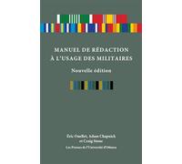 Manuel de rédaction à l'usage des militaires, nouvelle édition