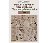 Manuel d'égyptien hiéroglyphique d'époque gréco-romaine